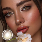 Lentilles de contact de couleur marron Dione